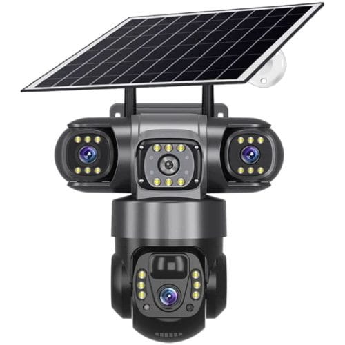 Solar 4G Tripple Lens CCTV Surveillance Camera
