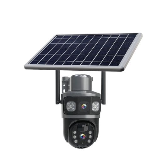 Smart Dual Lens Solar CCTV with Two Way Audio, Waterproof and Motion Tracking