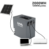 Vestwoods 2000WH 12000 Cycles Solar Power Battery Camping Rechargeable Energy Storage Lifepo4 Lithium Battery
