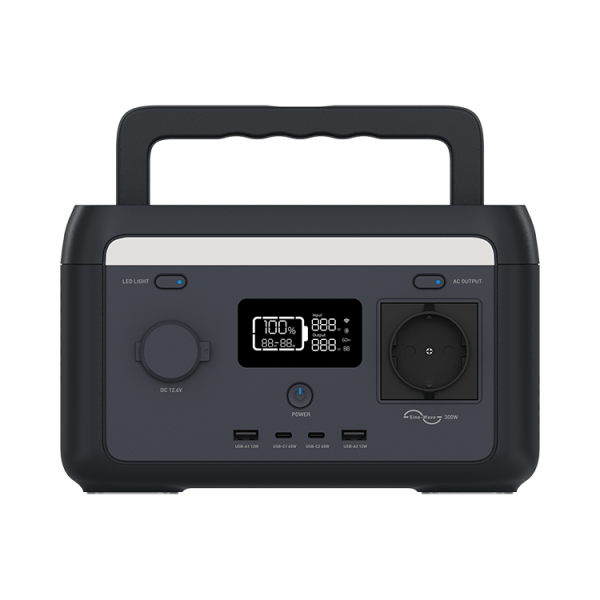 HINEN 300W Solar & AC Portable Power Station – Emergency & Outdoor Ready