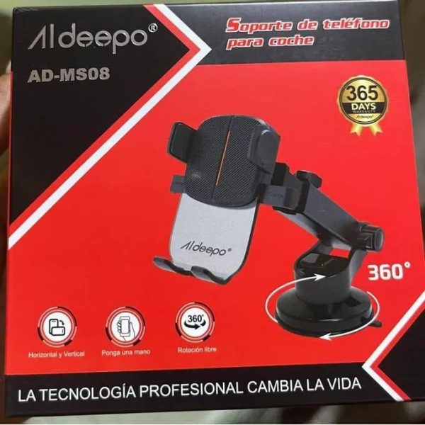 AldeePo AD-MS08 Adjustable Phone Stand with 360° Rotating Base