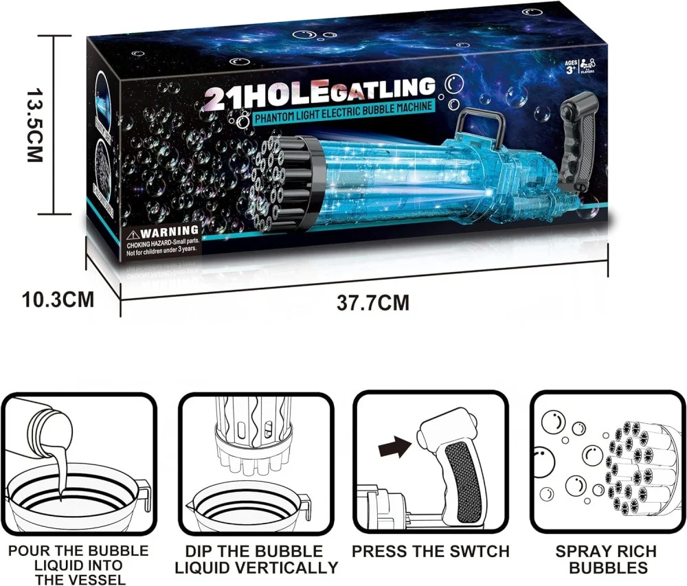 21-Hole-Automatic-Bubble-Gun-instructions