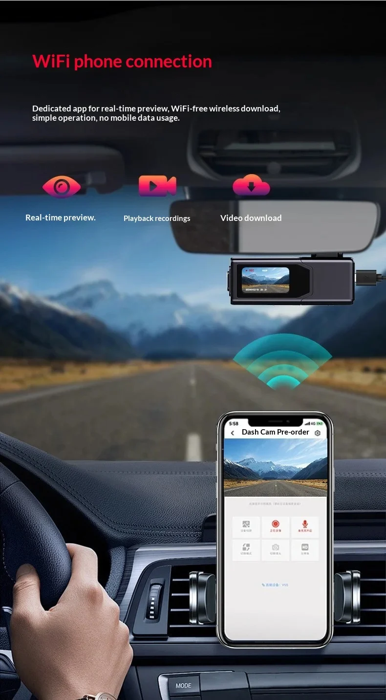 CALUS Core 1 Dash Cam Wifi Connection