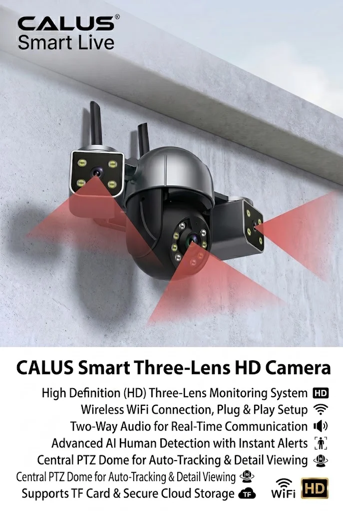 CALUS VTC34 triple-lens  hd camera