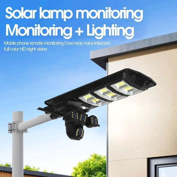 CALUS VC23-4G AI Solar Street Light with 4K Triple-Lens 4G Camera 4 calus-vc23-4g-355 monitoring and lighting
